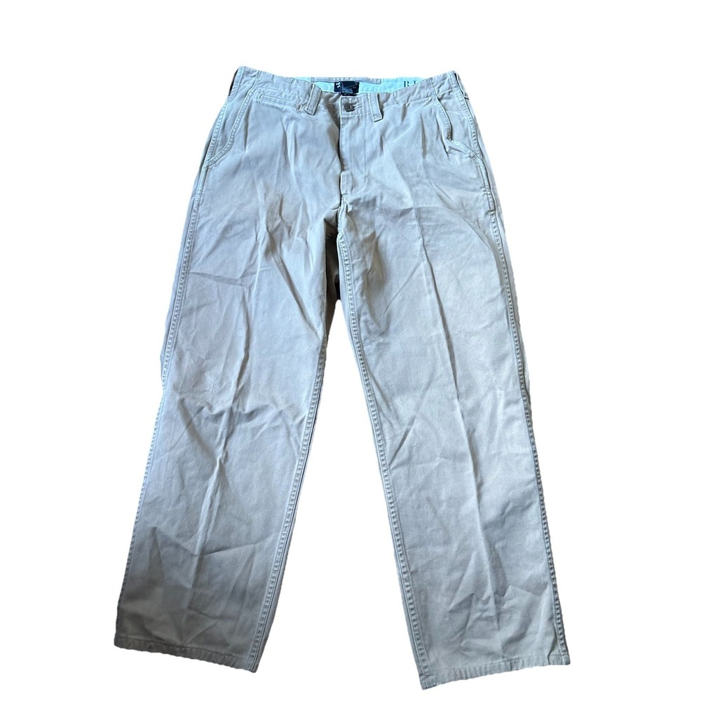 Vintage Polo Ralph Lauren‎ Jeans Co RL67 Men's Khaki Chino Pants 33x32